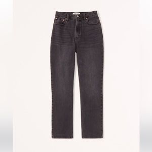 Abercrombie 90s curve love ultra high rise straight black